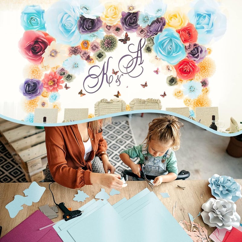 Goefun 100 Sheets Blue Shimmer Cardstock 8.5 x 11 Metallic Paper, 80lb Card Stock Printer Paper for Invitations, Weddings, Parties, Showers - Image 5